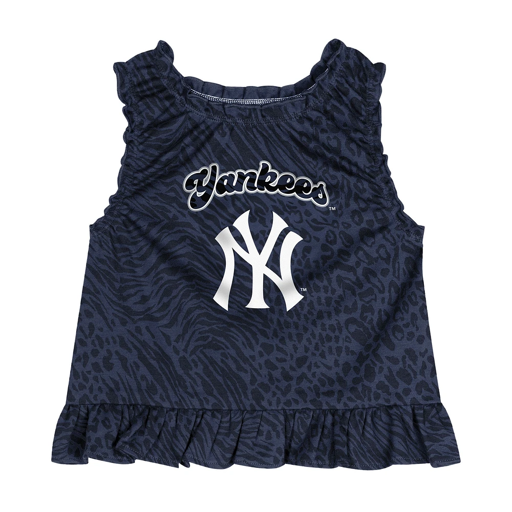 Infant  Navy New York Yankees Playground Dress & Bloomers Set
