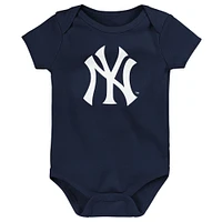 Infant New York Yankees Slide Home Three-Pack Bodysuit Set