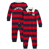 Combinaison Polo Ralph Lauren bleu marine/rouge Yankees pour bébé