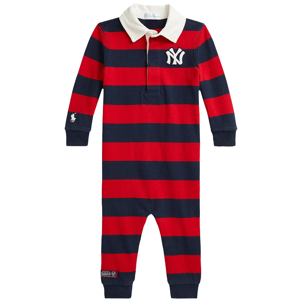 Combinaison Polo Ralph Lauren bleu marine/rouge Yankees pour bébé