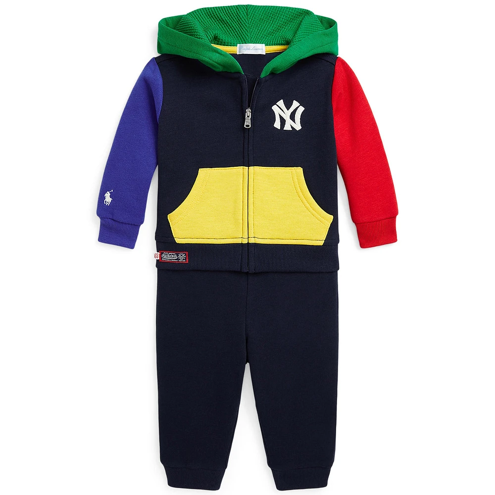 Infant Polo Ralph Lauren  Navy Yankees Fleece Set