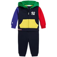 Infant Polo Ralph Lauren  Navy Yankees Fleece Set