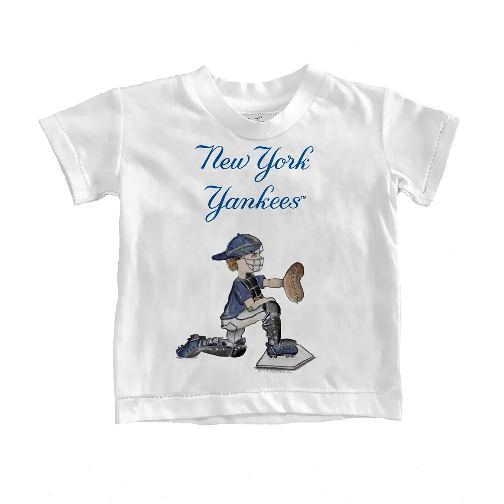 Lids New York Yankees Tiny Turnip Infant Caleb the Catcher T-Shirt - White