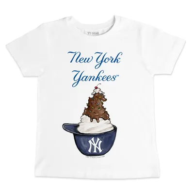 Lids New York Yankees Tiny Turnip Women's Heart Bat T-Shirt - White