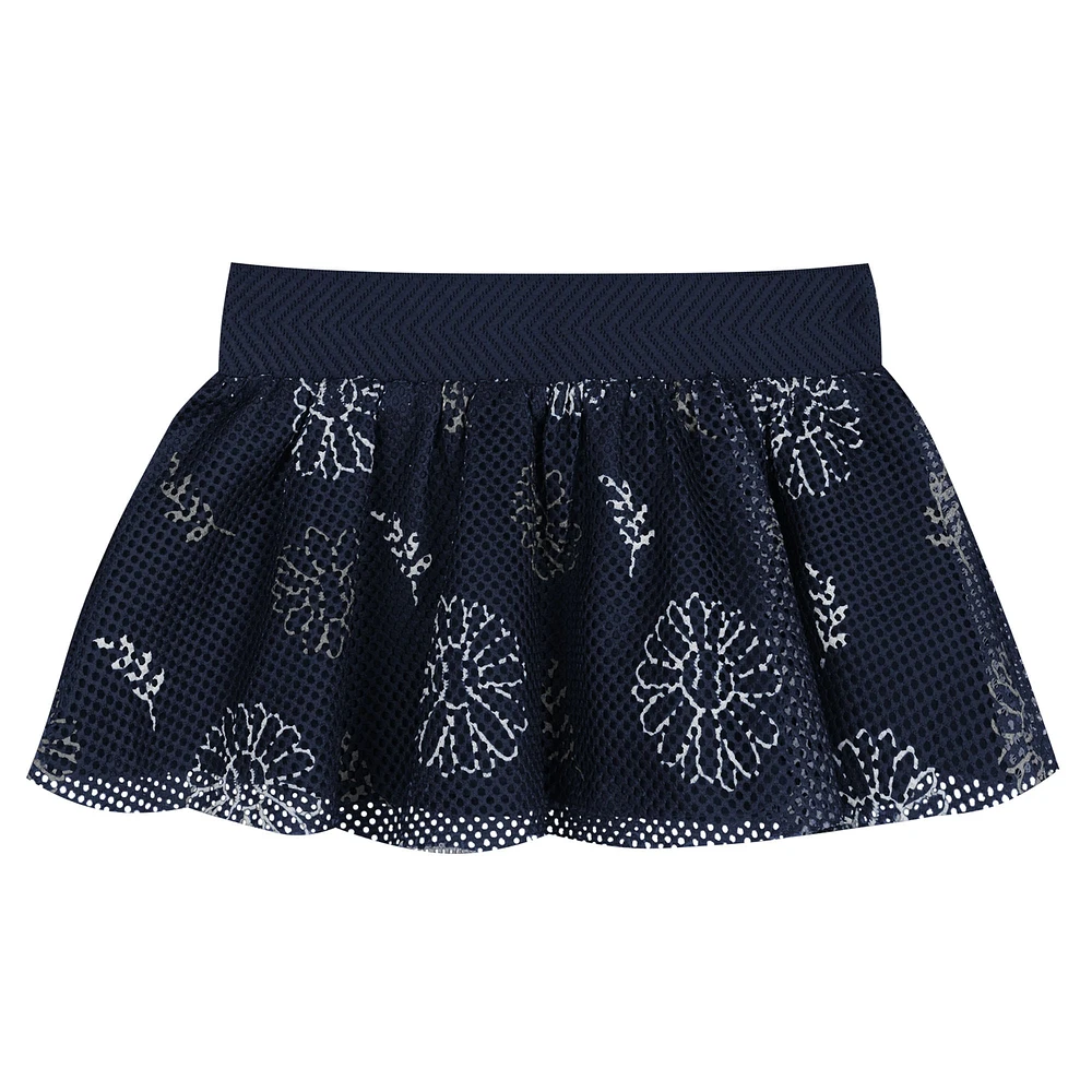 Infant  White New York Yankees Sweet Catcher 3-Piece Headband Skirt Set