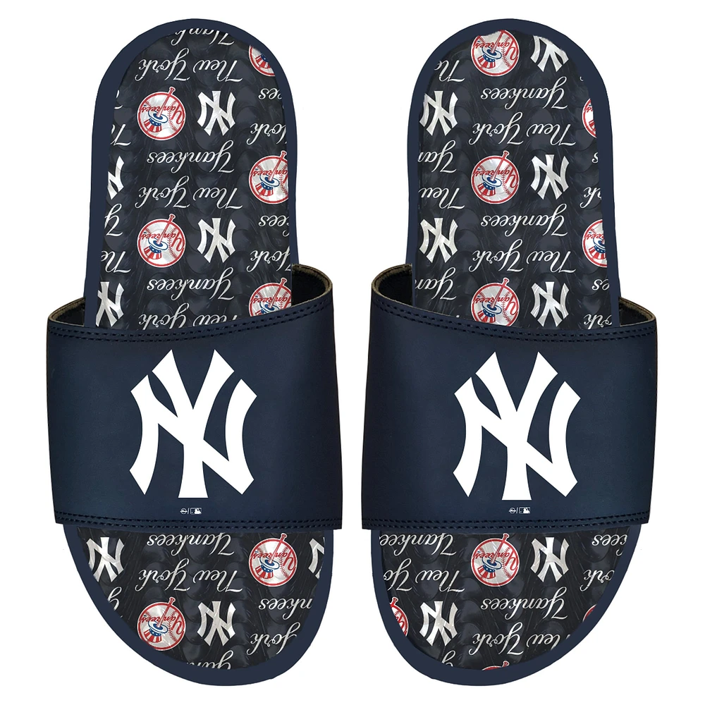 ISlide New York Yankees Sandales à glissière en gel motif d'équipe