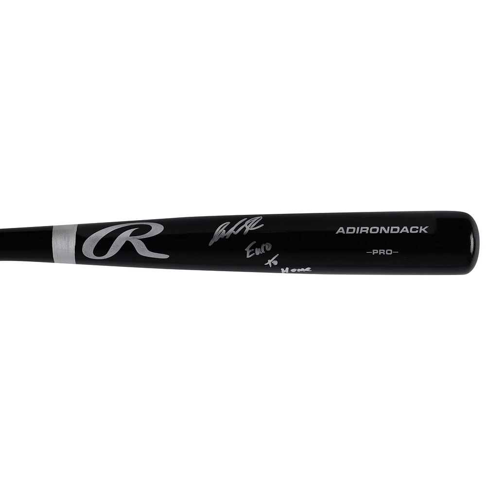 Jazz Chisholm Jr. New York Yankees Autographed Black Rawlings Pro Bat with "Euro to Home" Inscription