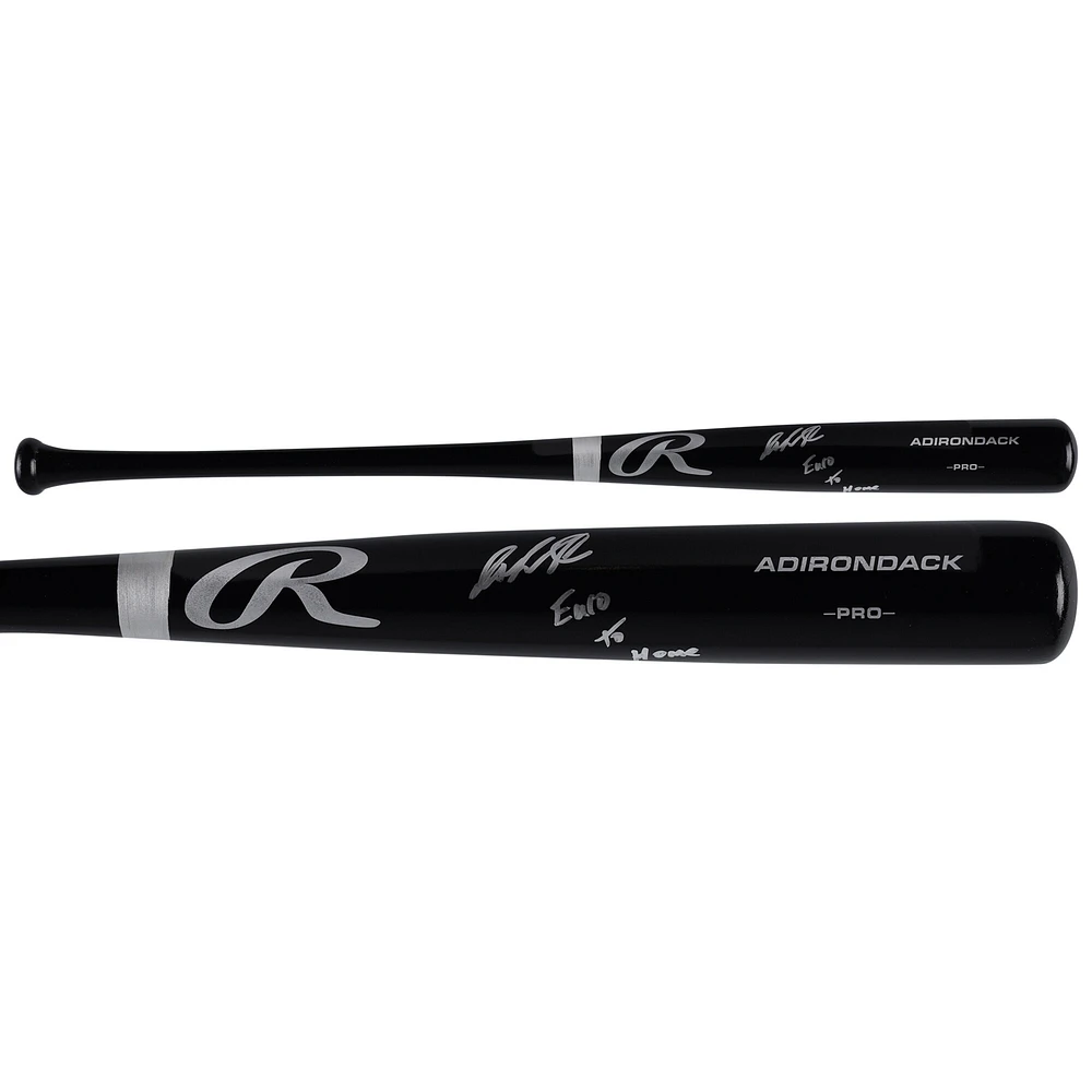 Jazz Chisholm Jr. New York Yankees Autographed Black Rawlings Pro Bat with "Euro to Home" Inscription