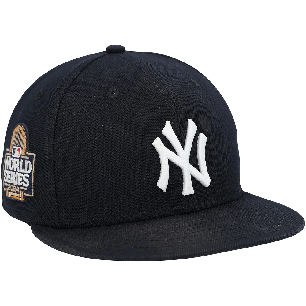 Jazz Chisholm Jr. New York Yankees Game-Used Navy New Era Cap vs. Los Angeles Dodgers on October 30, 2024 - World Series Game 5