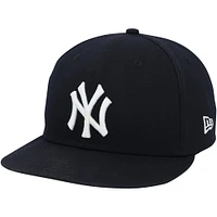 Casquette New Era bleu marine portée par José Trevino des Yankees de New York contre les Dodgers de Los Angeles le 30 octobre 2024 - Match 5 des Séries mondiales