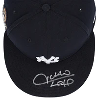 V106832 Casquette dédicacée #22 Navy des Yankees de New York, utilisée lors du match contre les Dodgers de Los Angeles le 30 octobre 2024. Casquette Juan Soto AUTGU 45733 COLGMUEQU GUBBCP1049 #1