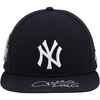 V106832 Casquette dédicacée #22 Navy des Yankees de New York, utilisée lors du match contre les Dodgers de Los Angeles le 30 octobre 2024. Casquette Juan Soto AUTGU 45733 COLGMUEQU GUBBCP1049 #1