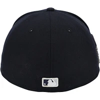 V106832 Casquette dédicacée #22 Navy des Yankees de New York, utilisée lors du match contre les Dodgers de Los Angeles le 30 octobre 2024. Casquette Juan Soto AUTGU 45733 COLGMUEQU GUBBCP1049 #1