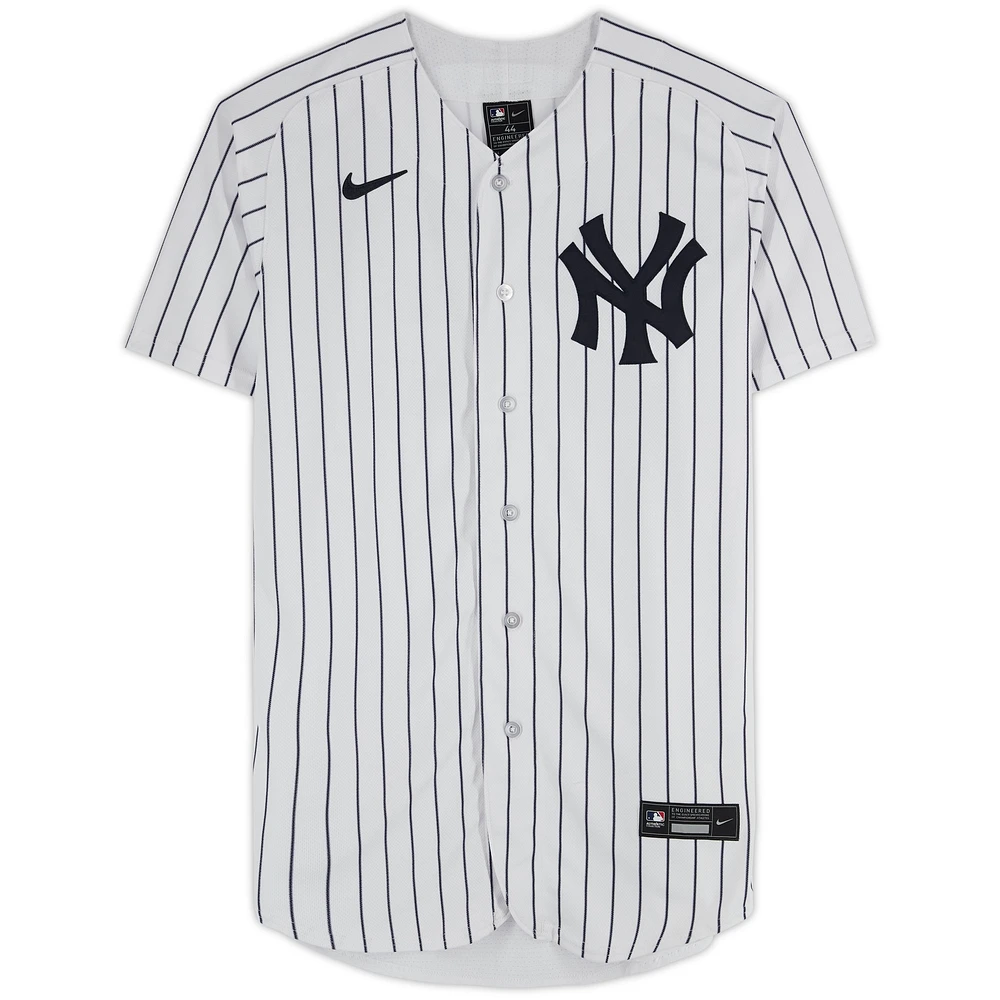 Maillot Nike authentique blanc autographié par Juan Soto des Yankees de New York