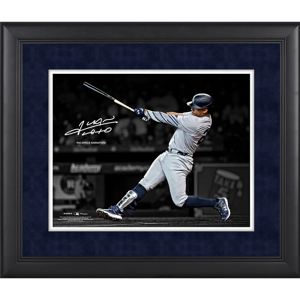 Juan Soto New York Yankees Fac-similé Signature Encadré 11" x 14 " Photographie Spotlight