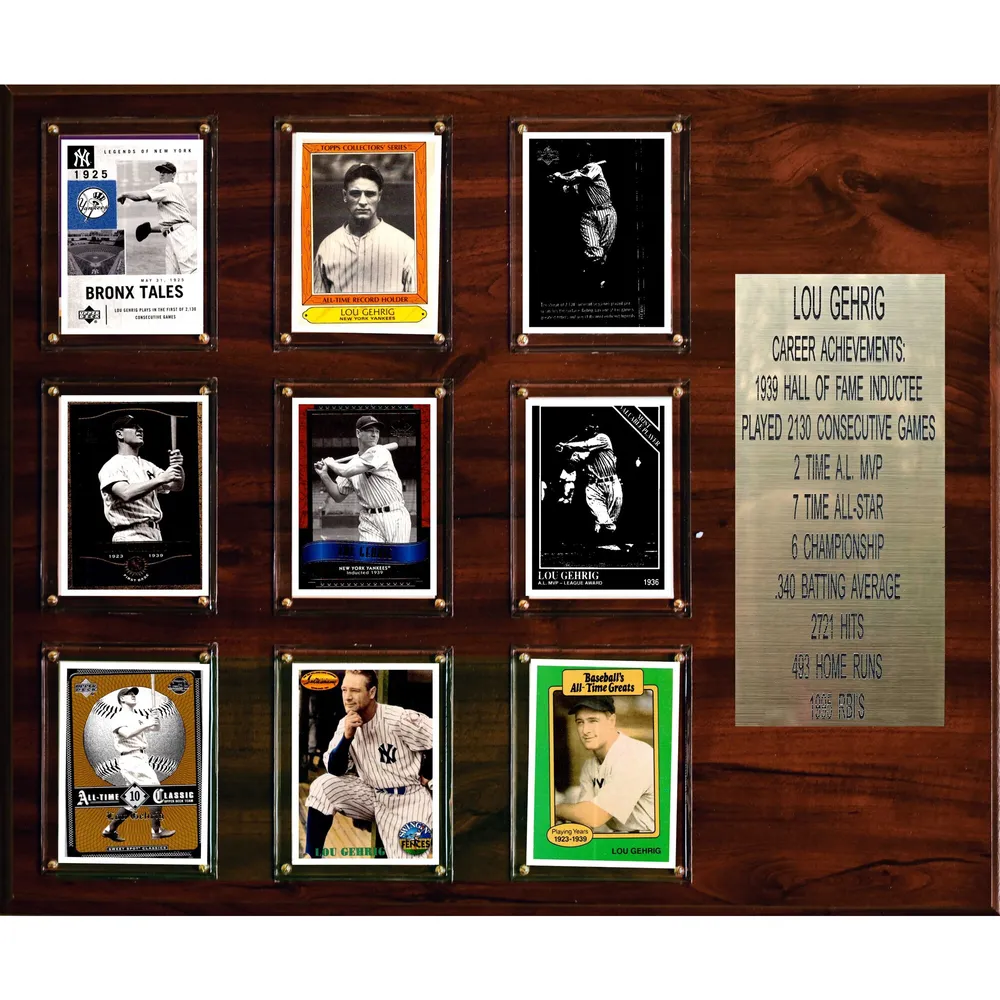 Lids Lou Gehrig New York Yankees 15'' x 18'' Plaque