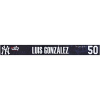 Luis Gonzalez New York Yankees Player-Issued #50 Navy Nameplate from 2024 MLB Spring Training