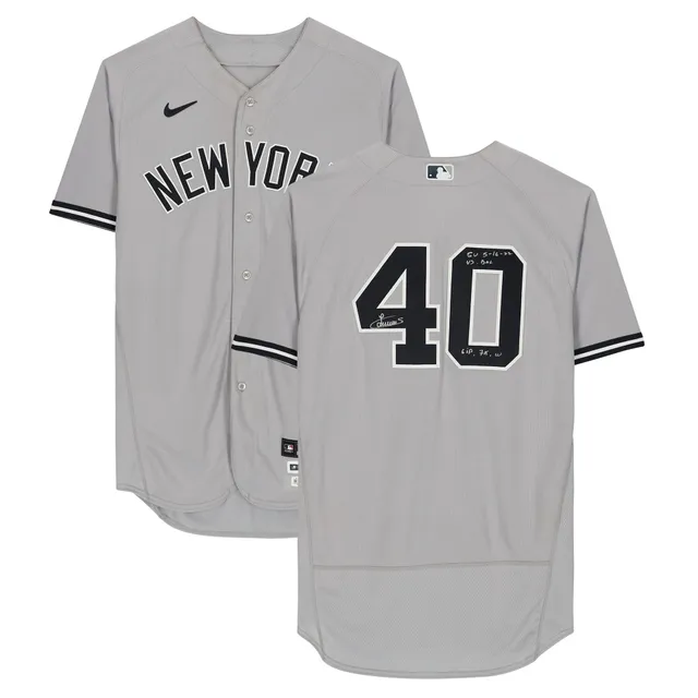 Lids Aroldis Chapman New York Yankees Fanatics Authentic Player-Worn #54  White Pinstripe Jersey vs. Boston Red Sox on July 17, 2022