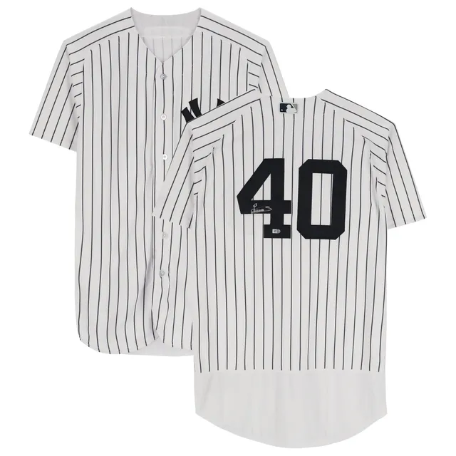 New York Yankees Jersey - By Majestic - Home White Pin Stripe - Mens Extra  Large