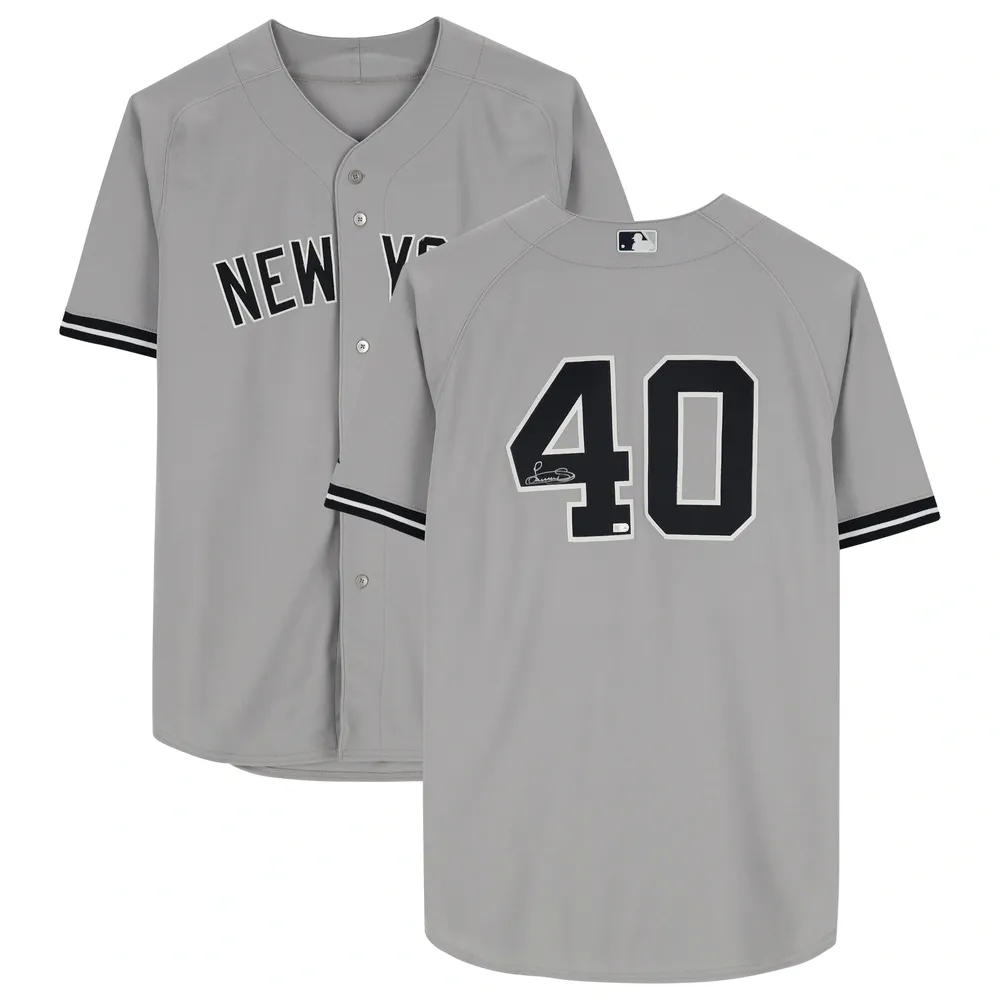 Lids Luis Severino New York Yankees Autographed Fanatics Authentic Majestic  Gray Replica Jersey