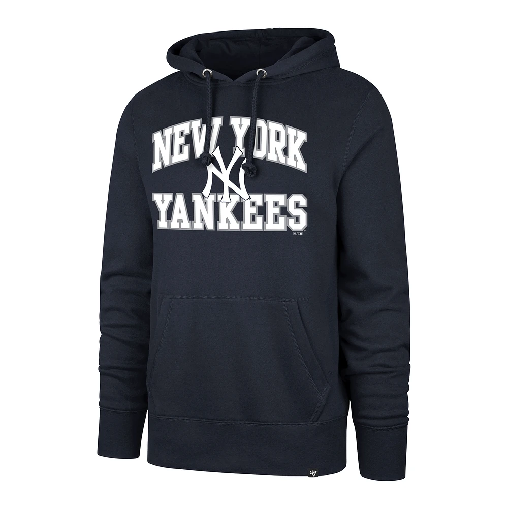Sweat à capuche en molleton Velocity bleu marine '47 New York Yankees Big & Tall pour homme