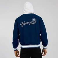 Veste à capuche boutons-pression pour homme Darius Rucker Collection by Fanatics bleu marine des Yankees de New York