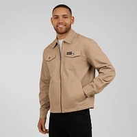 Veste zippée délavée et vieillie pour homme de la collection Darius Rucker par Fanatics, couleur tan des Yankees New York