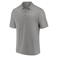 Polo gris avec logo des Yankees de New York Fanatics pour hommes