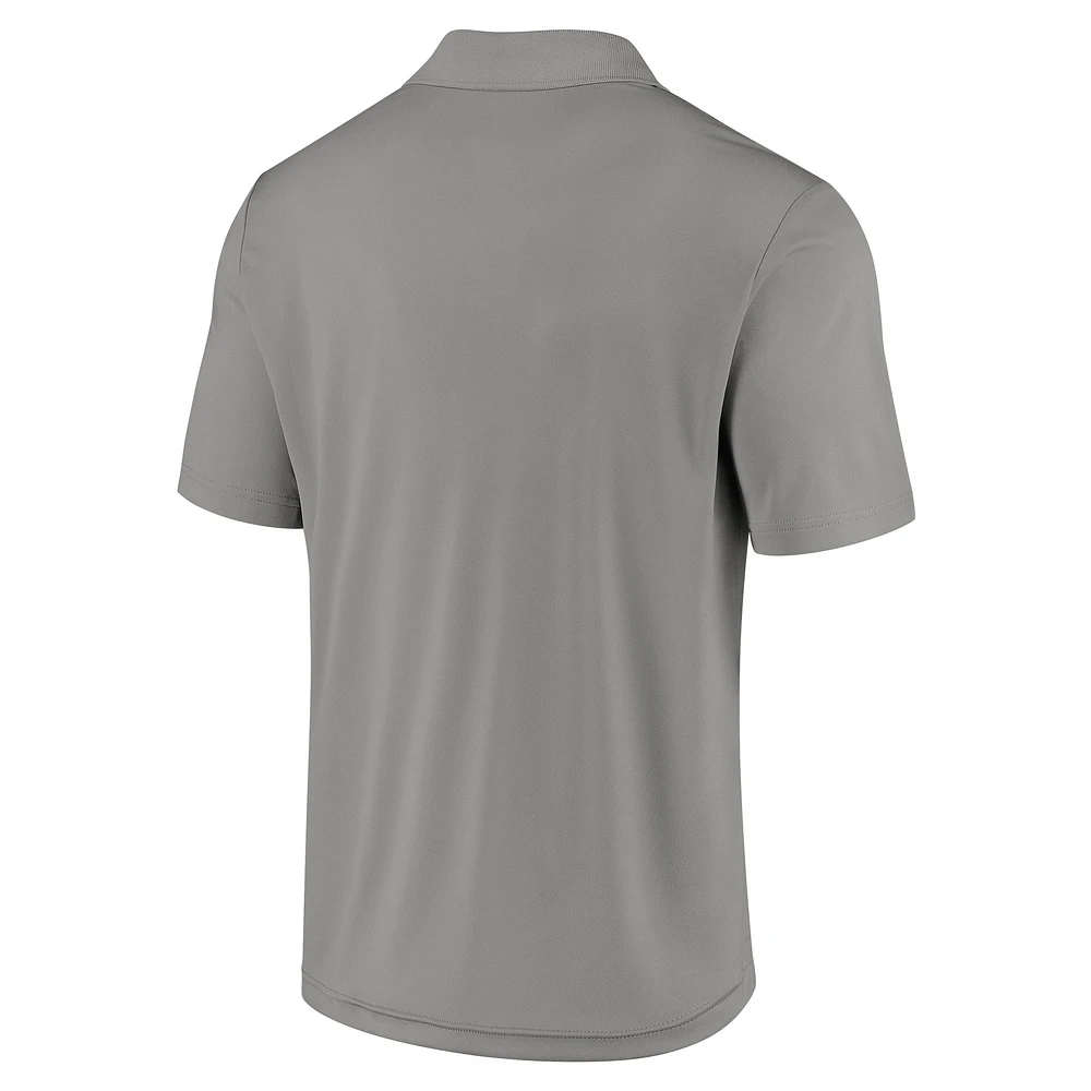 Polo gris avec logo des Yankees de New York Fanatics pour hommes