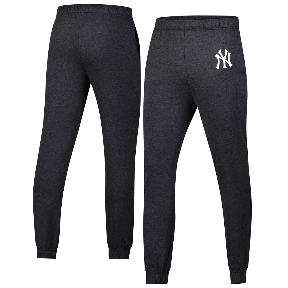 Pantalon de jogging en polaire pour homme Fanatics Heather Charcoal New York Yankees