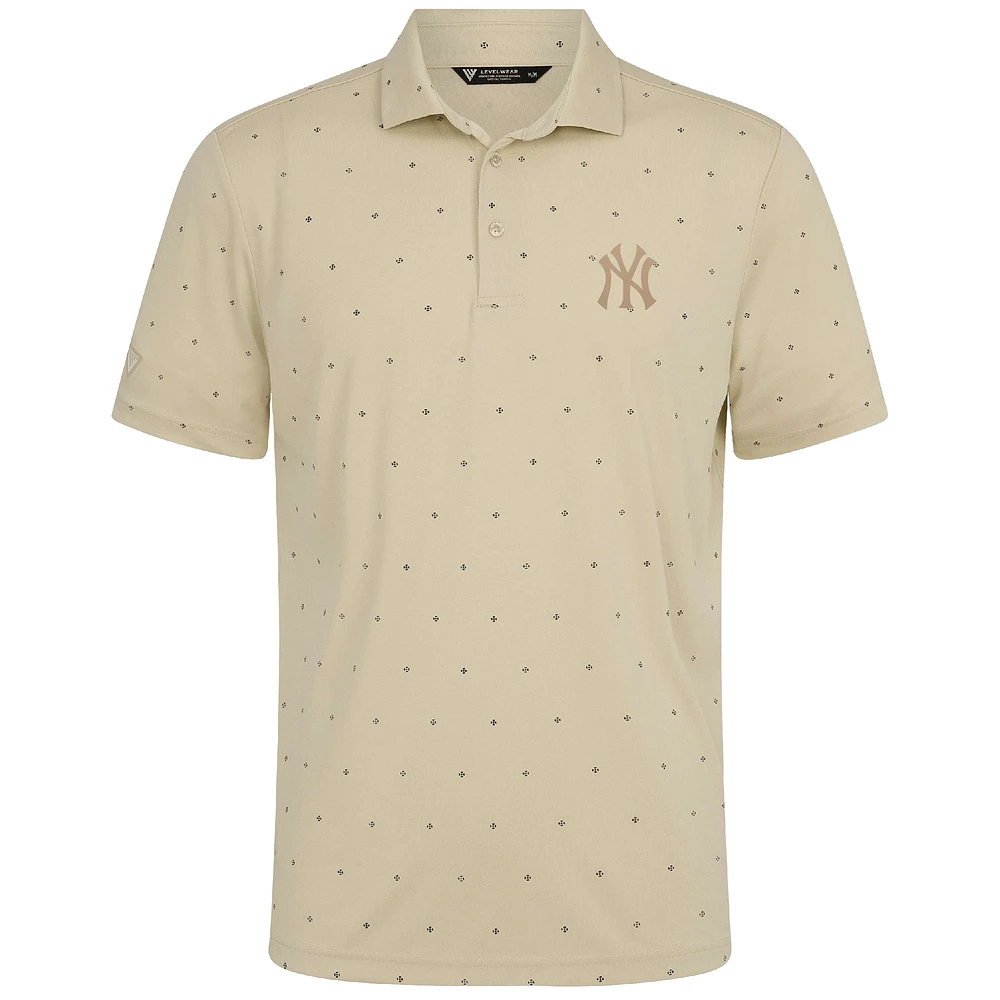 Polo Vision crème Levelwear pour homme des Yankees de New York