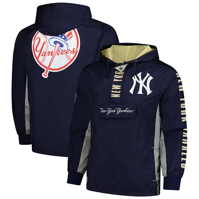 MNC YANKEE NAVY MENS MLB TEAM OG 2.0 CURRENT LOGO ANORAK WINDBREAKER JACMENQZP