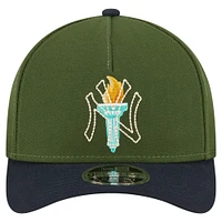 Casquette ajustable New Era 9FORTY A-Frame City Feature New York Yankees vert foncé pour homme
