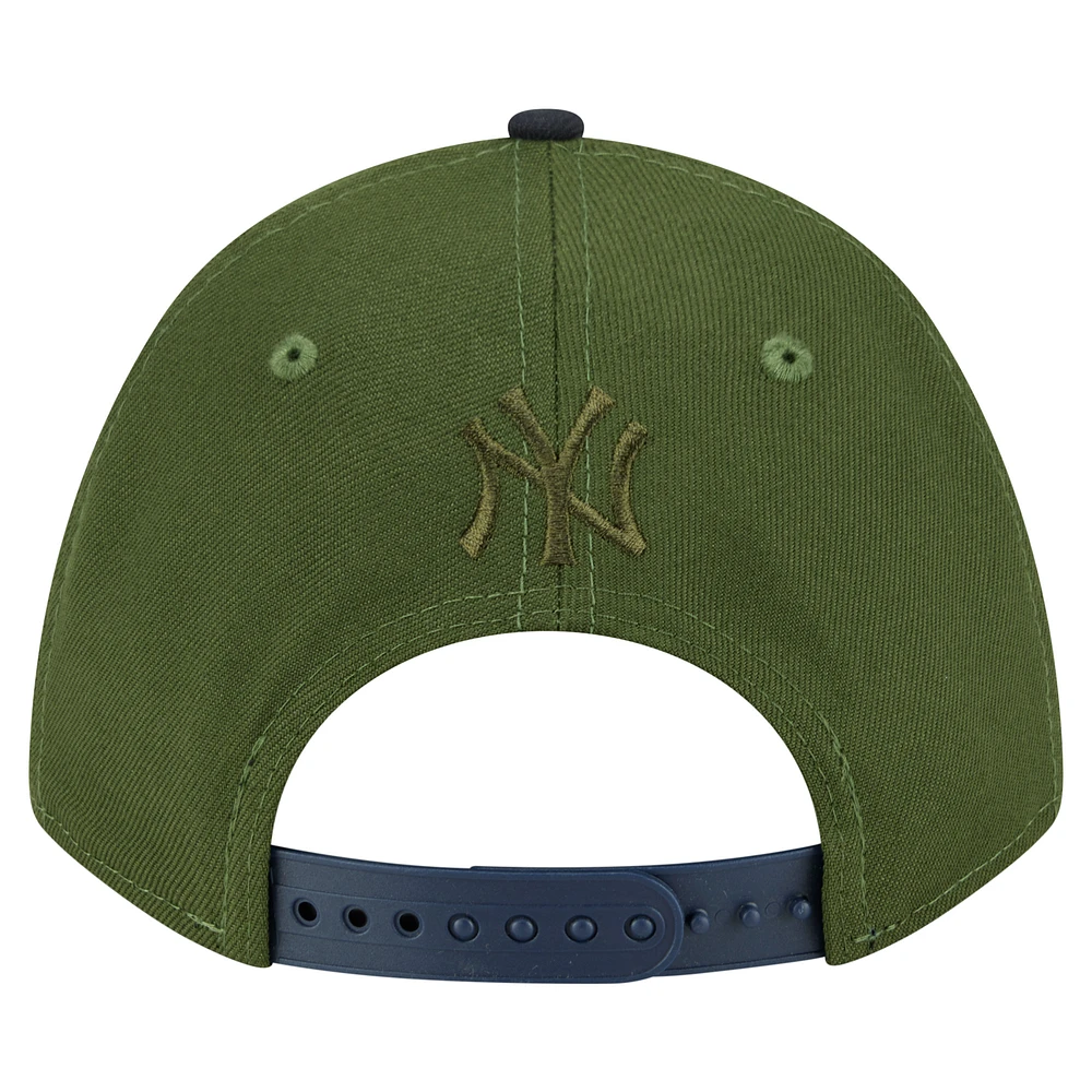 Casquette ajustable New Era 9FORTY A-Frame City Feature New York Yankees vert foncé pour homme