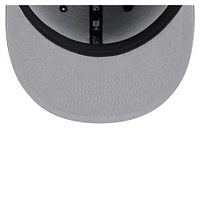 Casquette ajustée New Era 59FIFTY à rayures bleu marine York Yankees pour homme