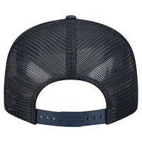 Men's New Era  Navy New York Yankees Split Panel 9FIFTY Trucker Snapback