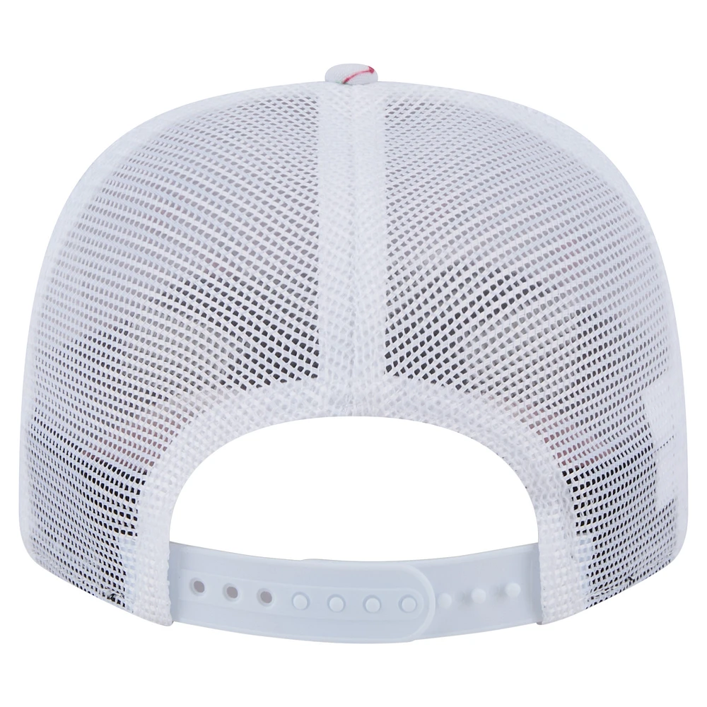 Casquette extensible à bouton-pression 9SEVENTY Flamingo New Era blanche des Yankees de New York pour homme