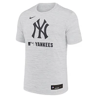 T-shirt Nike Ash New York Yankees Authentic Collection Velocity Performance pour homme