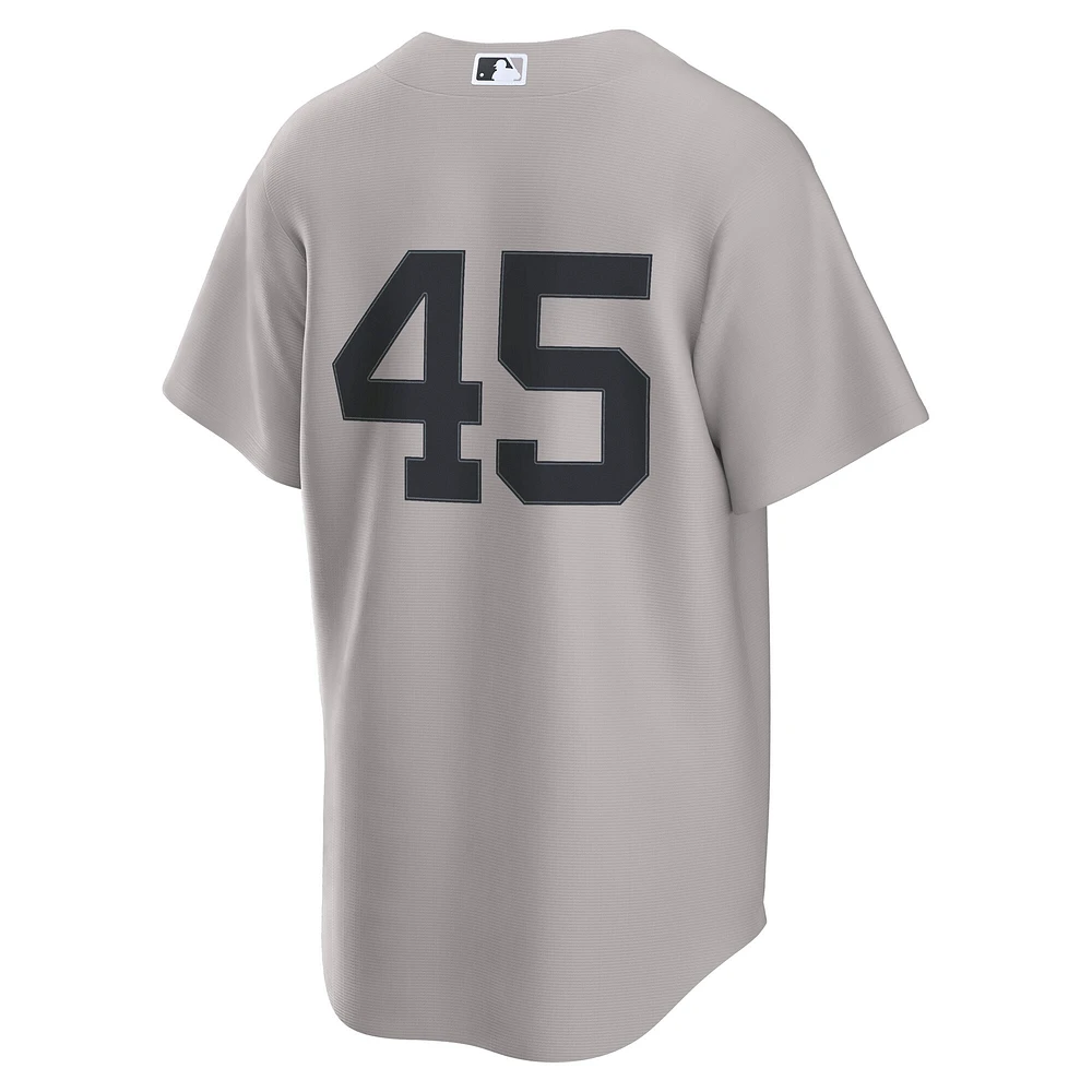 Men's Nike Gerrit Cole Gray New York Yankees Alternate Replica 2.0 Player Jersey