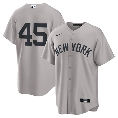 Men's Nike Gerrit Cole Gray New York Yankees Alternate Replica 2.0 Player Jersey