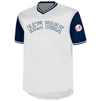Men's Profile Aaron Judge White New York Yankees Big & Tall Name Number Birdeye V-Neck T-Shirt