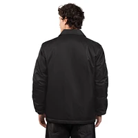 Men's Starter  Black New York Yankees Full-Snap Coaches Jacket