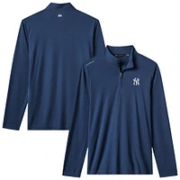 Pull à glissière quart de tour tri-blend bleu marine New York Yankees Time to Tailgate pour homme TravisMathew