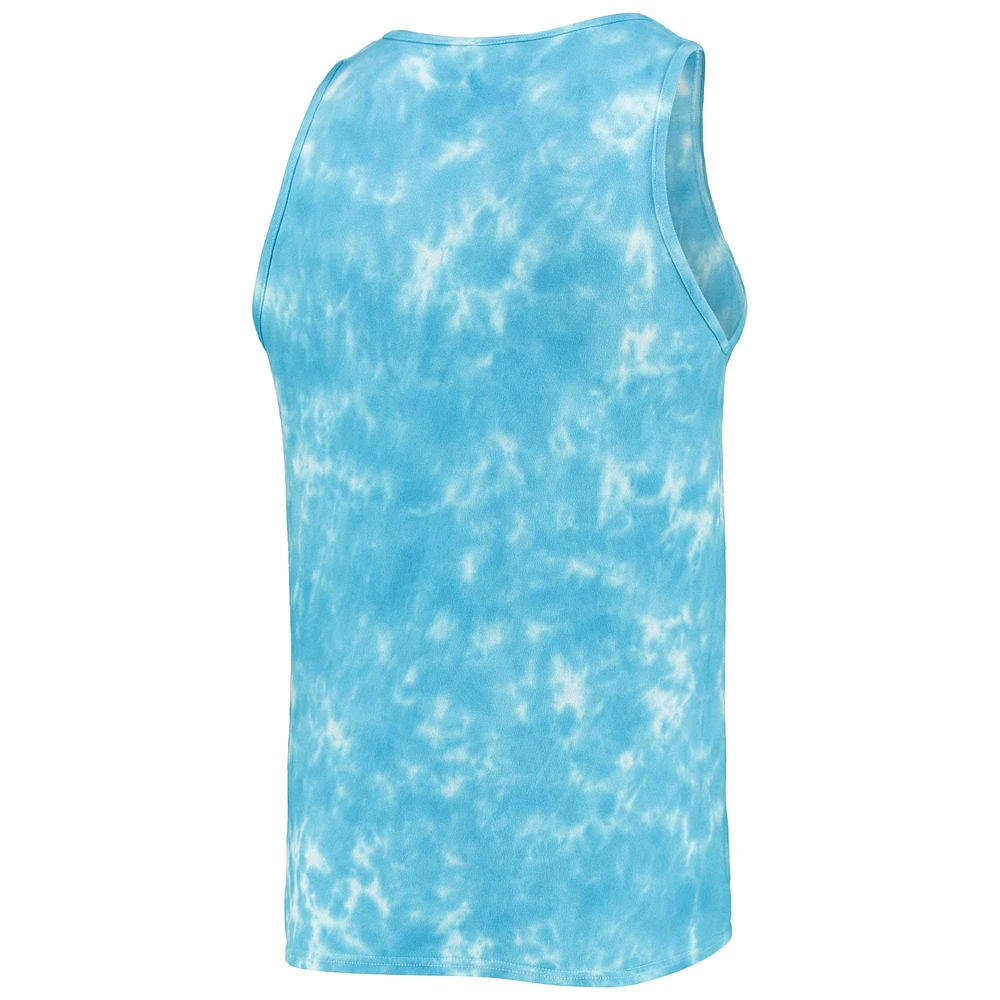 Men's '47 Blue New York Yankees Big Leaguer Tubular Tie-Dye Tank Top