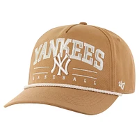 Men's '47 Brown New York Yankees Neutral Roscoe Rope Hitch Adjustable Hat