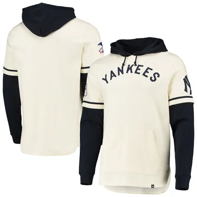 Atlanta Braves '47 Trifecta Shortstop Pullover Hoodie - Cream