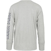 Men's '47 Gray New York Yankees Fair Ball Franklin Long Sleeve T-Shirt
