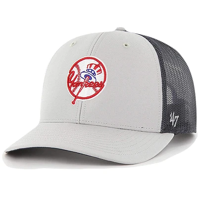 Casquette Snapback Trucker Secondaire New York Yankees '47 grise pour homme