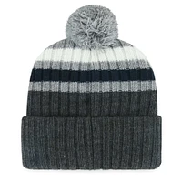 Bonnet en tricot à revers pile '47 gris New York Yankees pour hommes avec pompon