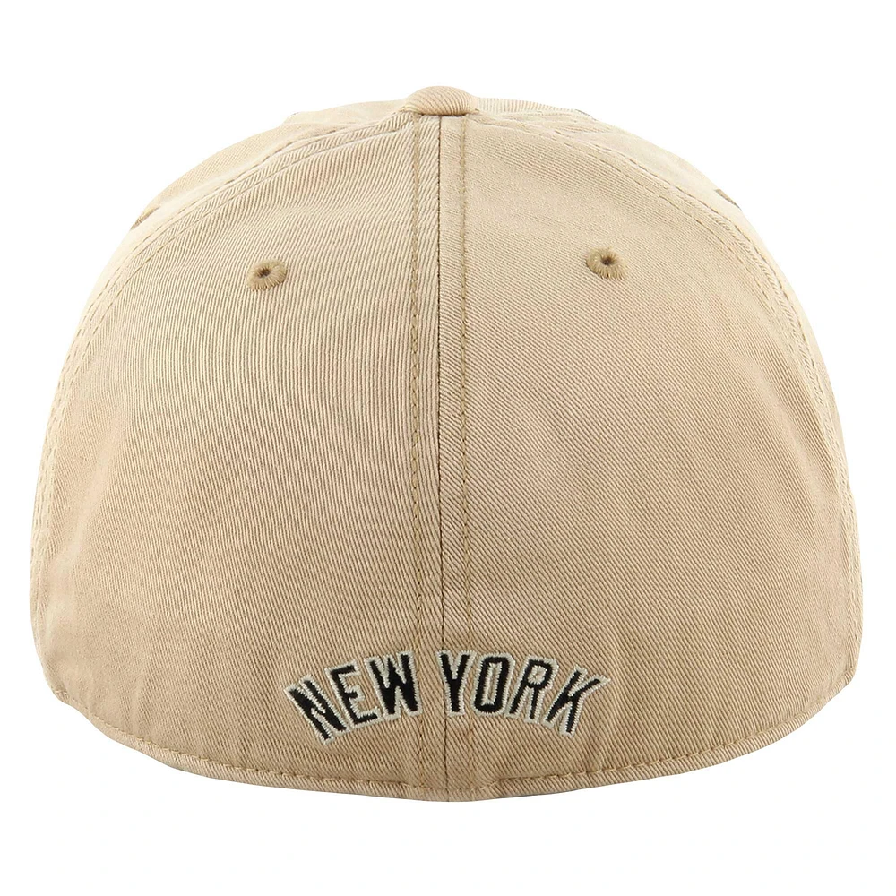 Men's '47 Khaki New York Yankees Dusted Franchise Fitted Hat